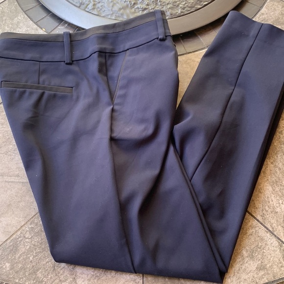 Ann Taylor Navy with black trim tuxedo style pants - Picture 10 of 10